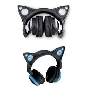 Brookstone Bluetooth Cat Ear Headphones & Speakers Wireless Light Up‎